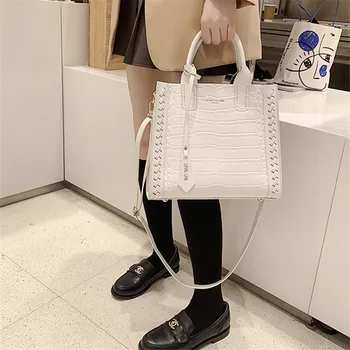 Dámská Taška Kabelka 2021 Nový korejský Módní Jednoduchý Jedno Rameno Messenger Bag Velká Kapacita Tote Bag
