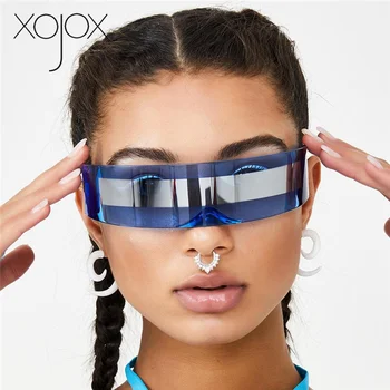 XojoX Legrační Futuristické Zábal Kolem Kostým, Sluneční Brýle, Divný Siamská Módní Brýle Halloween Párty Maska Sluneční Brýle