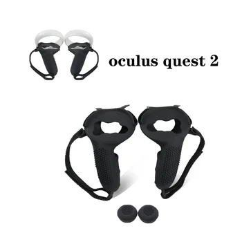 VR Silikonový Kryt Pro Oculus Quest 2 Regulátor Ochranné Pouzdro Kůže Rukojeť Víčko Koleno Popruh Pro Quest2 VR Příslušenství