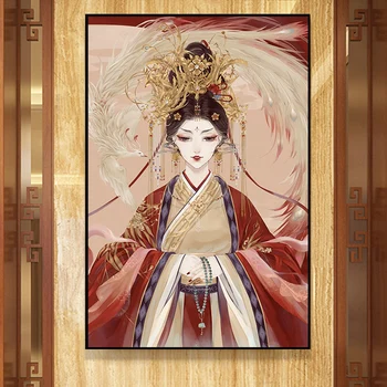 Malovat podle počtu umění malování podle čísel Ručně malované Čínské starožitného Pekingské Opery domů, chodby, dekorativní malby