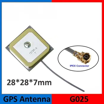 10cm IPEX rozhraní GPS aktivní anténa, 1575,42 Mhz keramický vnitřní Anténa 28*28*7 mm pro SIM7100E/ME909S-120/ME909U-521/ES21-E
