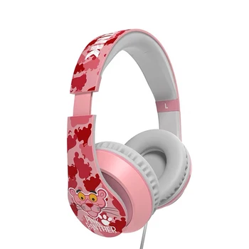 Nový pan.list the Pink Panther sluchátka hi-fi přes ucho sport pink hudební sluchátka s Mikrofonem dárek pro dívku