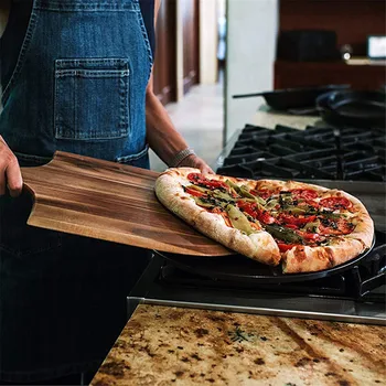 Bambusové Pizza Kůra Dřevo Servírovací Pánev Sýr a Uzeniny Desky Pizza Deska Pizza Paddle prkénko s Rukojetí 2020
