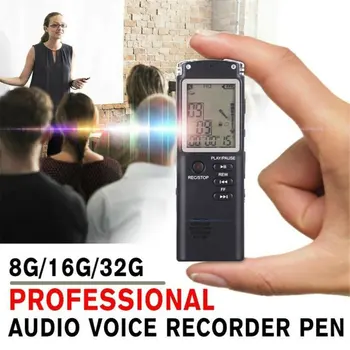 Přenosný Digitální Hlasový Záznamník, Hlasové Aktivován Digitální Audio Rekordér, Nahrávání, Diktafon, MP3 Přehrávač