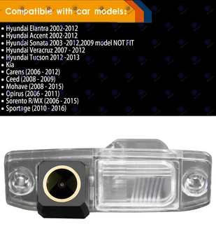 HD 1280x720p Zlaté Kamery Záložní Fotoaparát Trajektorie Dynamické Parkovací-Line pro Hyundai MISTRA Sonata Elantra Přízvuk Kia Sportage R