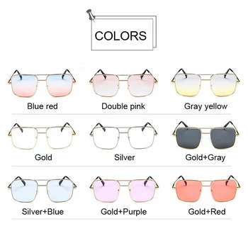 Nové Velké Náměstí Sluneční Brýle, Ženy, Muži, Luxusní Značky Návrhář Rám Transparentní Gradient Sluneční Brýle Ženské Oculos De Sol Feminino