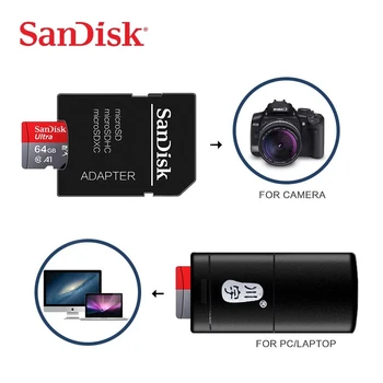 Originální SanDisk Micro SD Karta Class10 TF Karty 16gb 32gb 64gb 128gb Max 98Mb/s paměťové karty pro samrtphone a stolní PC