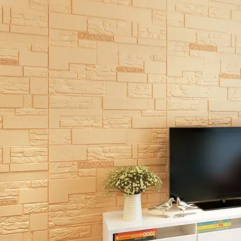 Samolepící dlaždice, kamenné Tapety 3D pěny nálepka brickwall tapety stropu dekor, TV pozadí domů ložnice dekor nástěnný panel