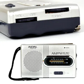 Mini Přenosné AM/FM Rádio, Teleskopická Anténa Rádia, Kapesní Světový Přijímač Reproduktor ND998