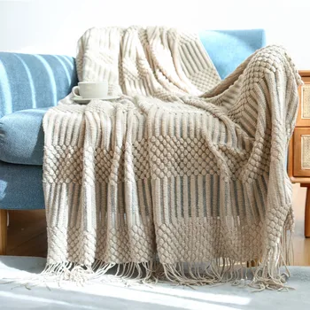 Nordic pohovka deku hotel bed ocas ručník postel vlajky tassel šátek, deku, postel ocas potah deka postel ručník
