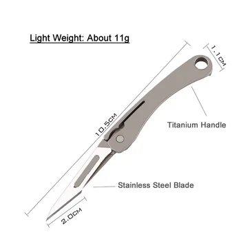 2020 Mini TC4 Titan Kapesní zavírací Nůž klíčenka Blade nůž Přenosné Venkovní Tábor Přežití EDC Nástroj Dárek