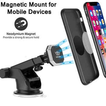 Magnetický Auto Telefon Držák Pro iPhone 11 Xs Max XR 8 6 Teleskopická Sací Pohár Auto čelní Sklo, Palubní desku Držák GPS Podpora Zobrazení
