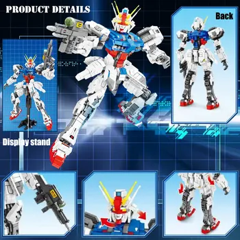 BZDA Kreativitu Mecha Bojovník BOŽÍ Transformace Robot Stavební Bloky Gundam Heroes, Akční Figurky Cihly Kluky Hračky dítě Dárky