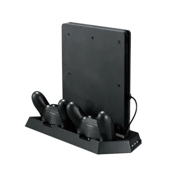 Pro PS4 PS4 SlimVertical Stand Chladicí Ventilátor Duální Nabíjecí Stanice pro Playstation 4 DualShock 4 s Dual USB HUB Nabíječka Porty